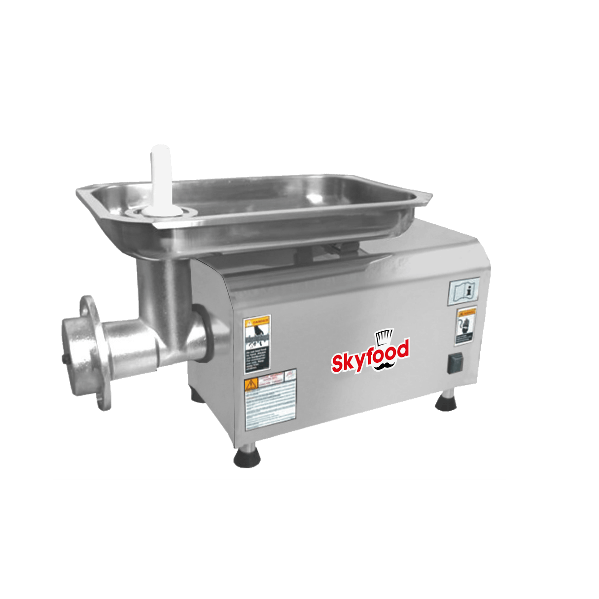 Skyfood Stainless Steel Bench Style Meat Grinder, 660 Pound Capacity per Hour