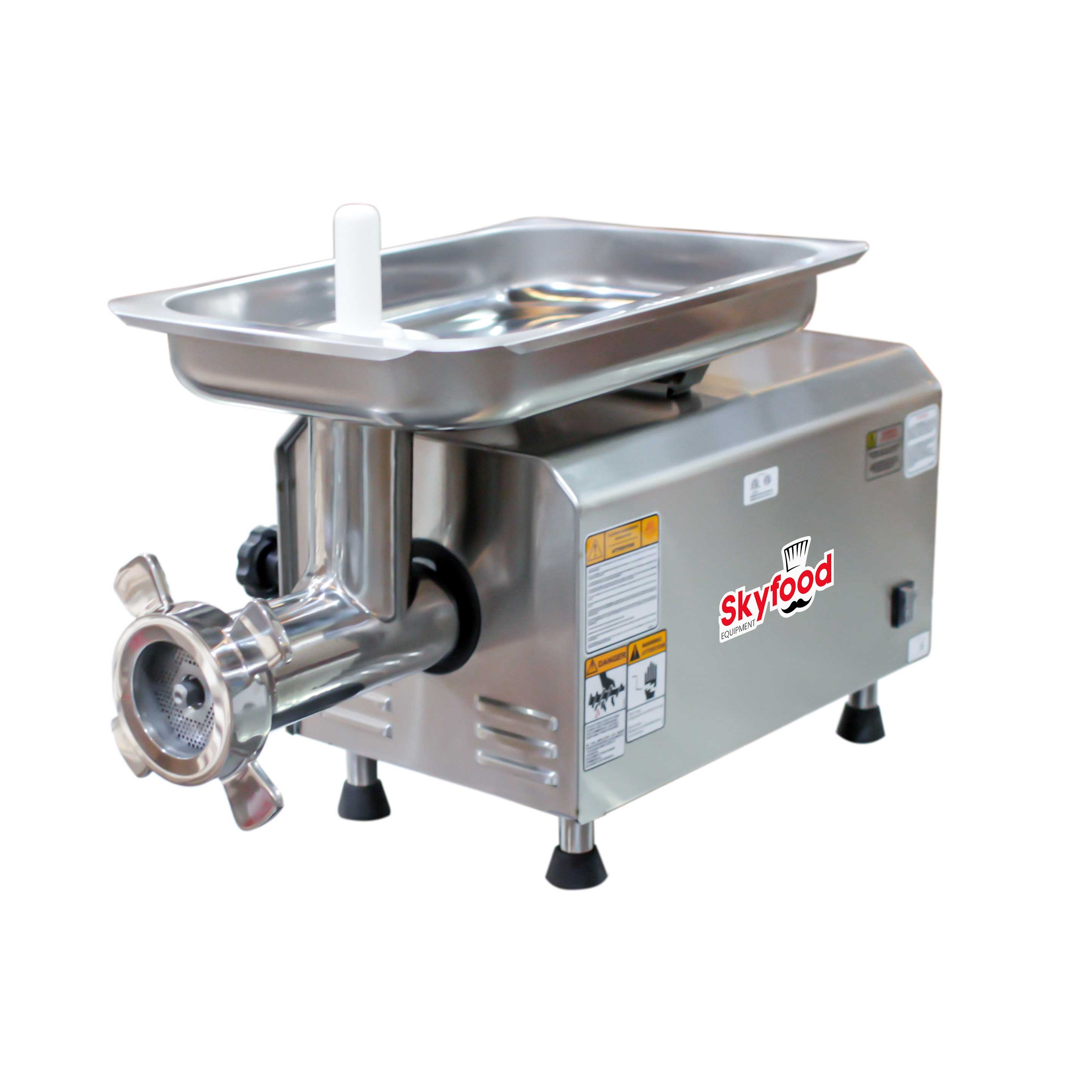Skyfood Heavy Duty Stainless Steel Bench Style Meat Grinder, 990 Pound Capacity per Hour