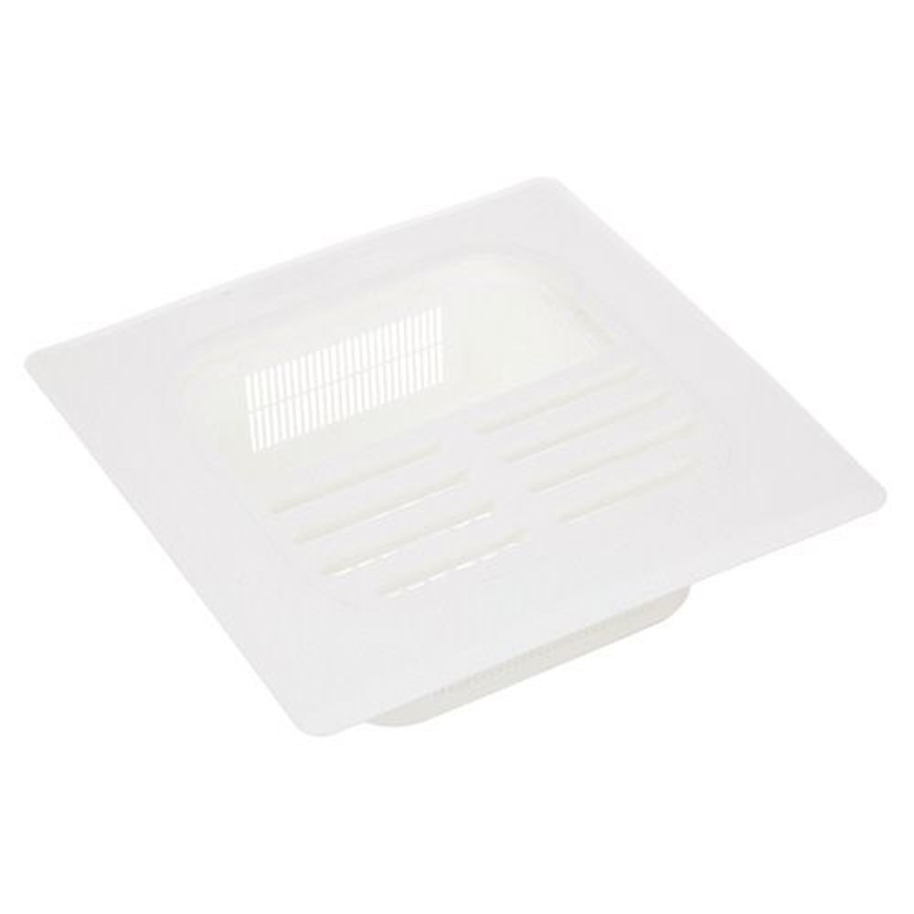 AllPoints ALL1021190 White Floor Strainer, 8 x 8 inch