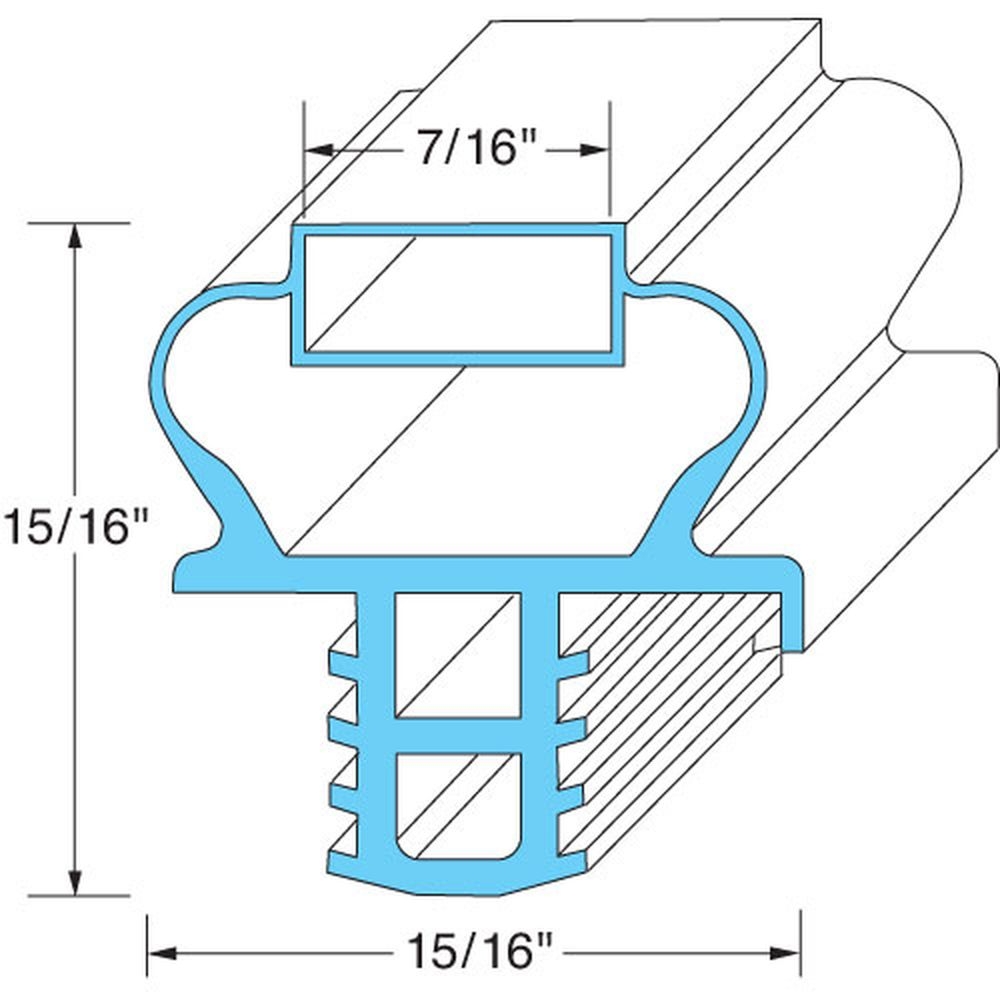 Delfield DEL1701184 Door Gasket, 21 7/8 x 24 inch