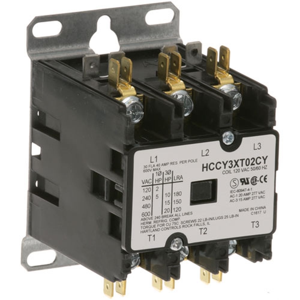 Imperial IMP37606 Hartland 30/40 Amp 120 Volt 3 Pol Contactor