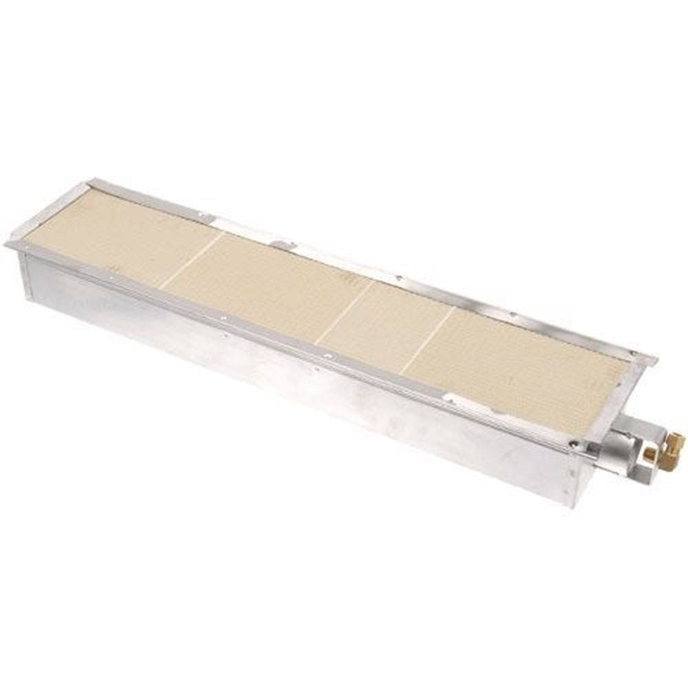 Montague Infrared Burner with Number 40 Natural Gas Orifice for Montague Part Number 9308-4, 28-1/4 x 6-3/4 inch