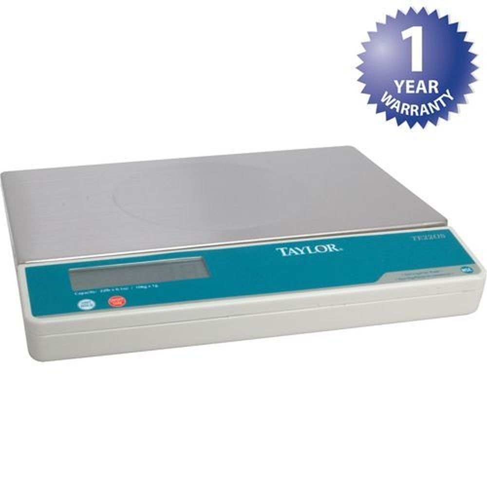 Taylor Precision Te22os Stainless Steel Platform Digital Portion Scale, 22 Pound Capacity