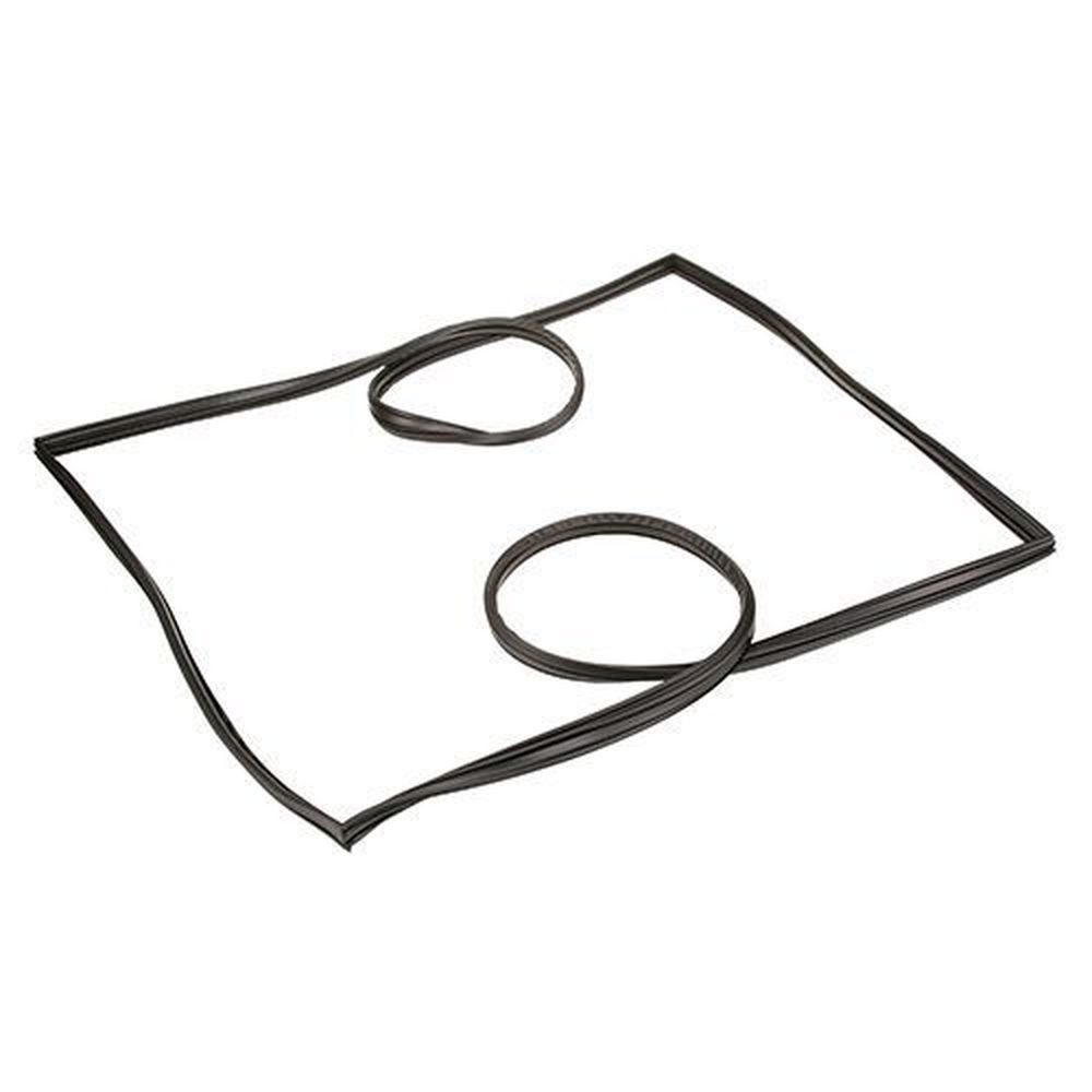 True Black Rubber Type R Door Gasket for True Part Number 810802, 24 5/8 X 54 1/8 inch