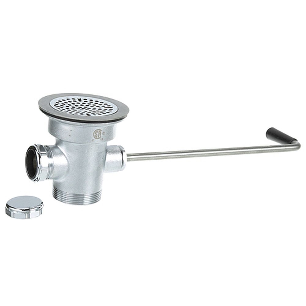 T&s Brass Tsbb-3942 3 Inch Waste Drain Valve 2 Inch Outlet Under Counter