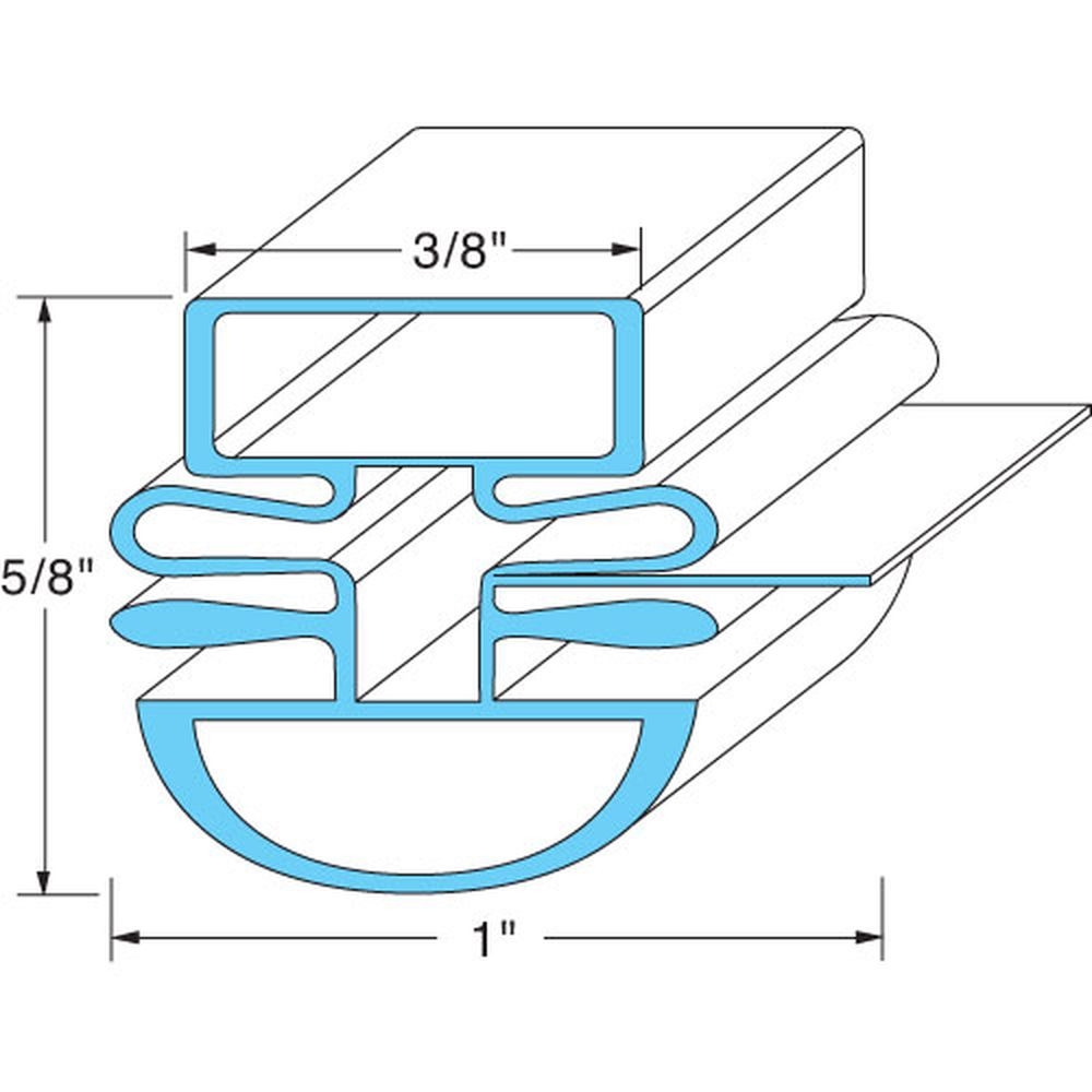 Turbo Air TUAM272300100 Door Gasket, 26 1/2 inch x 25 3/4 inch
