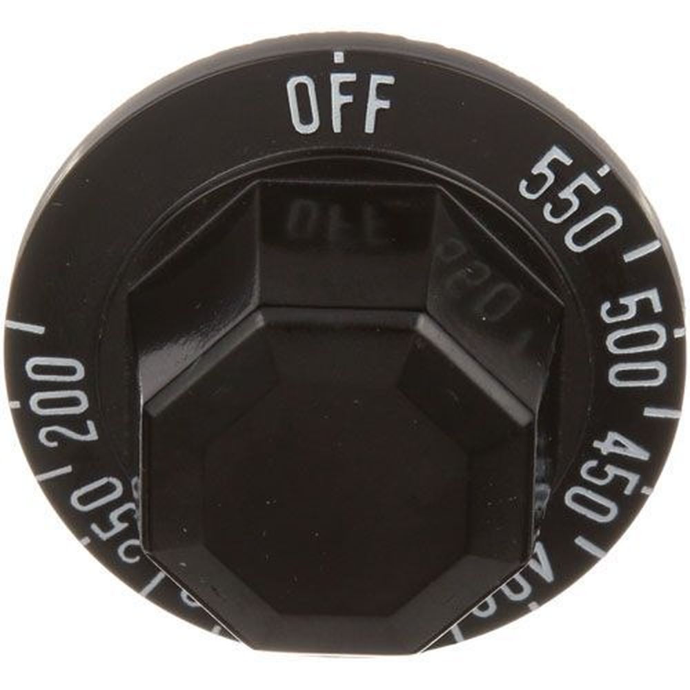 Vulcan Hart Knob Thermostat for Vulcan Hart Part Number 00-921686, 2 inch Dia. x 3/16 inch D STEM FLAT RIGHT