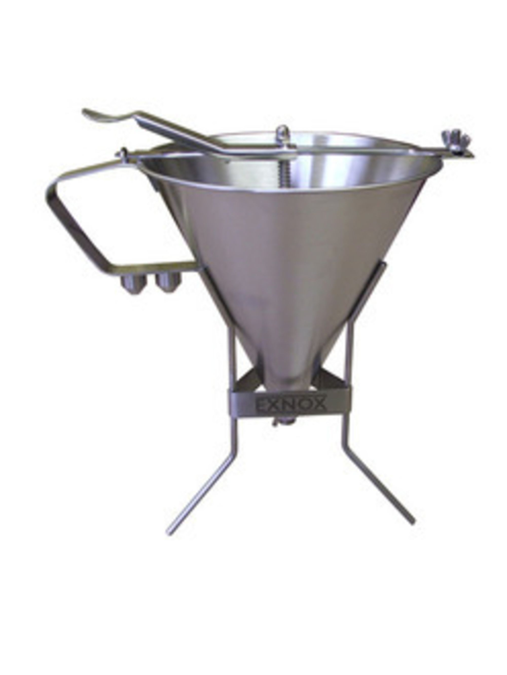 Louis Tellier Stainless Steel Automatic Piston Funnel, 14.9 x 9.4 x 6.5 inch