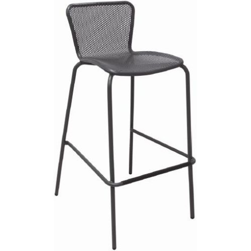 Antique Iron Emu Americas LLC Khali E-Coated Powder Coat Finish Stacking Side Chair, 32 x 23.5 x 22 inch -- 4 per case.