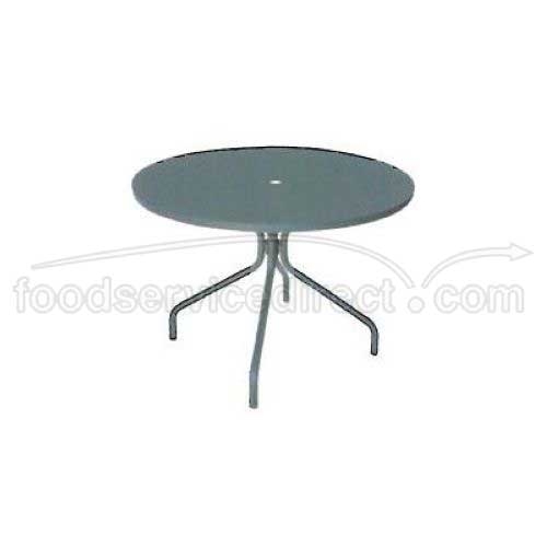 Antique Iron Emu Americas LLC Round Solid Top Umbrella Table, 32 inch Diameter.