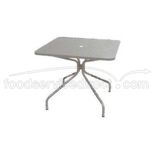 Antique Iron Emu Americas LLC Square Solid Top Umbrella Table, 32 x 32 x 28 inch.