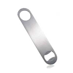 Anytime Bar Supplies Long Neck Stainless Steel Bottle Opener, 7 inch -- 12 per case