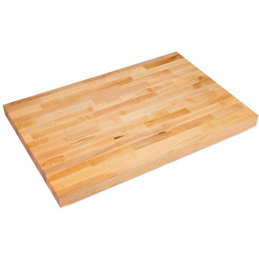 John Boos Non Reversible Penetrating Oil Finish Hard Maple Bakers Table Top, 84 x 36 x 2.25 inch.