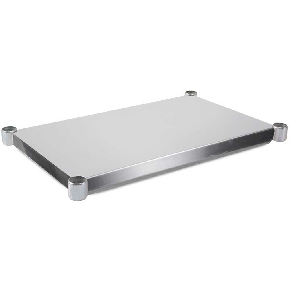 John Boos 18 Gauge Stainless Steel Lower Shelf for Dishtable, 96 inch Length.