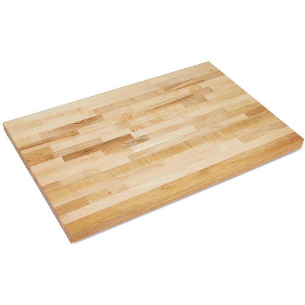 John Boos Oil Finish Hard Rock Maple Industrial Top, 48 x 24 x 1.75 inch.