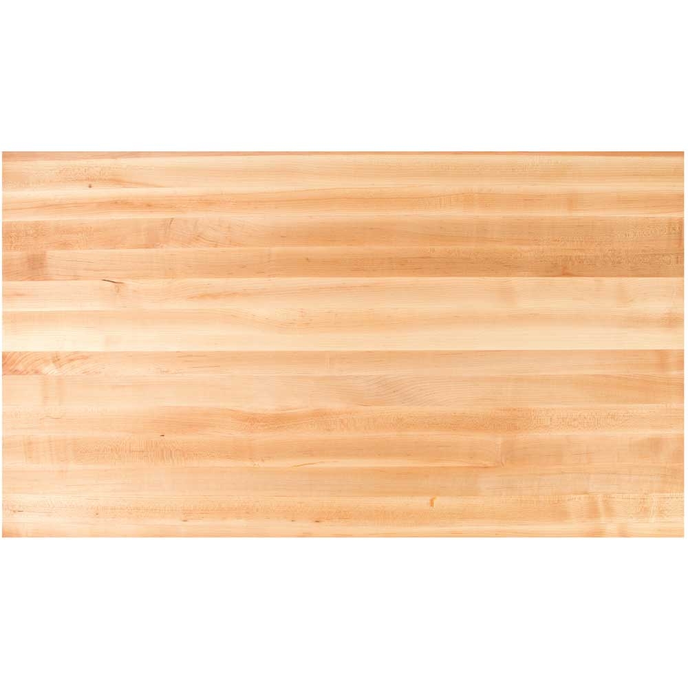 John Boos Varnique Finish Hard Rock Maple Ultra Premium Kitchen Island Counter Top, 109 x 42 x 2.25 inch.