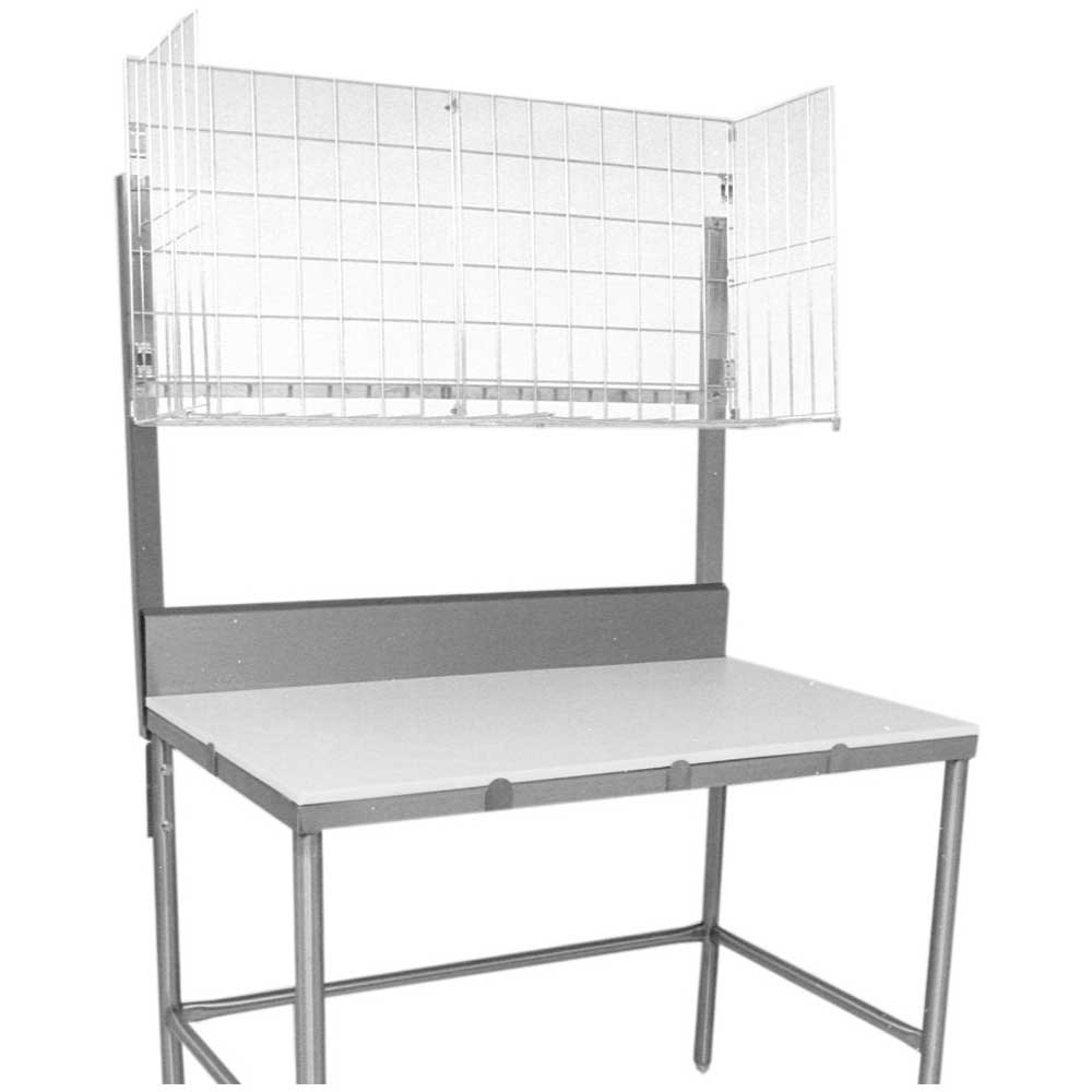 John Boos Stainless Steel Table Mount Meat Boat Rack, 120 inch.