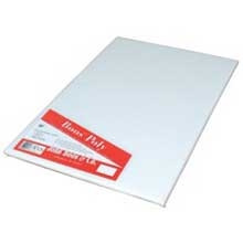 John Boos Poly 1000 Pure White Cutting Board, 24 x 18 x 0.5 inch.
