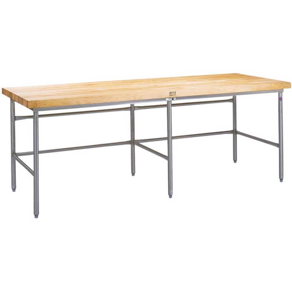 John Boos Stainless Steel Bakers Frame with Bin Stop, 60 x 30 inch.