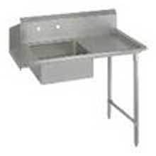 John Boos 14 Gauge Stainless Steel Soiled Dishtable with Right Leg, 72 inch.