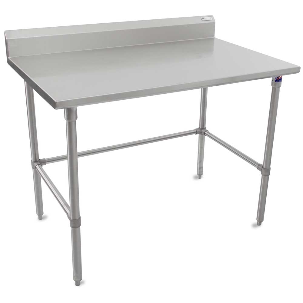 John Boos 16 Gauge Stainless Steel Base and Bracing Work Table, 96 x 36 inch.
