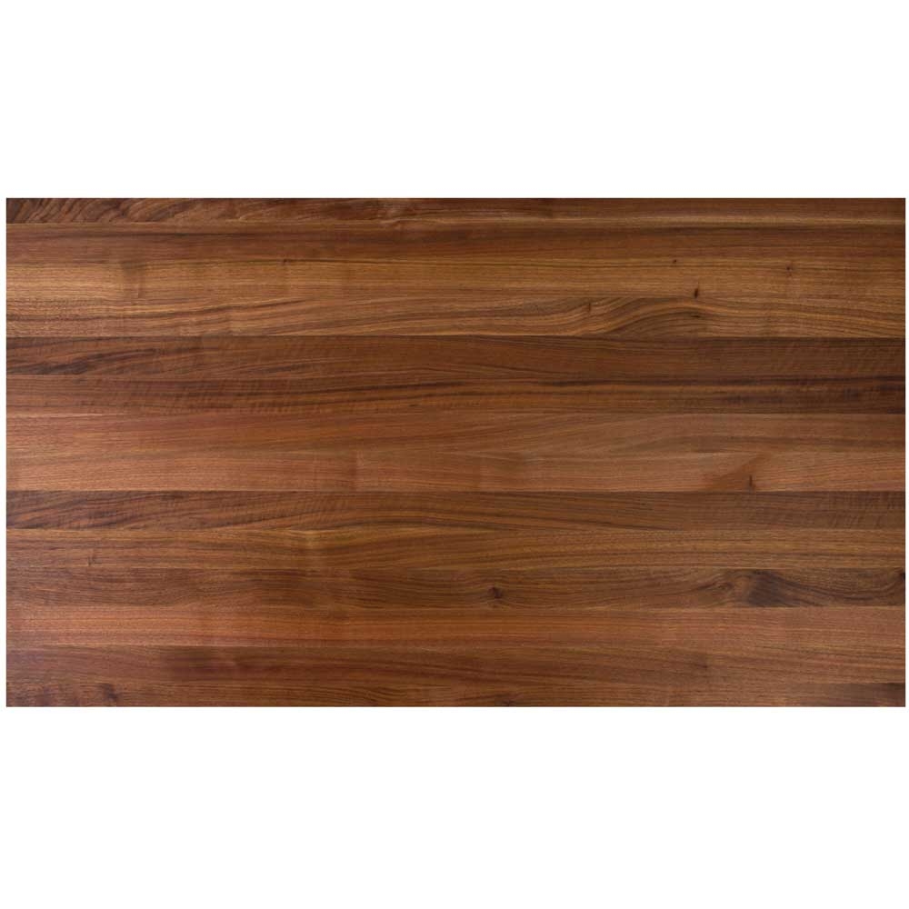 John Boos American Black Walnut Varnique Finish Butcher Block Kitchen Counter Top, 121 x 30 x 1 1/2 inch.