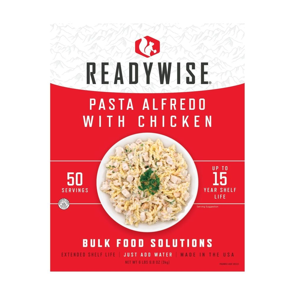 Readywise Pasta Alfredo with Chicken, 50 Servings -- 4 per case