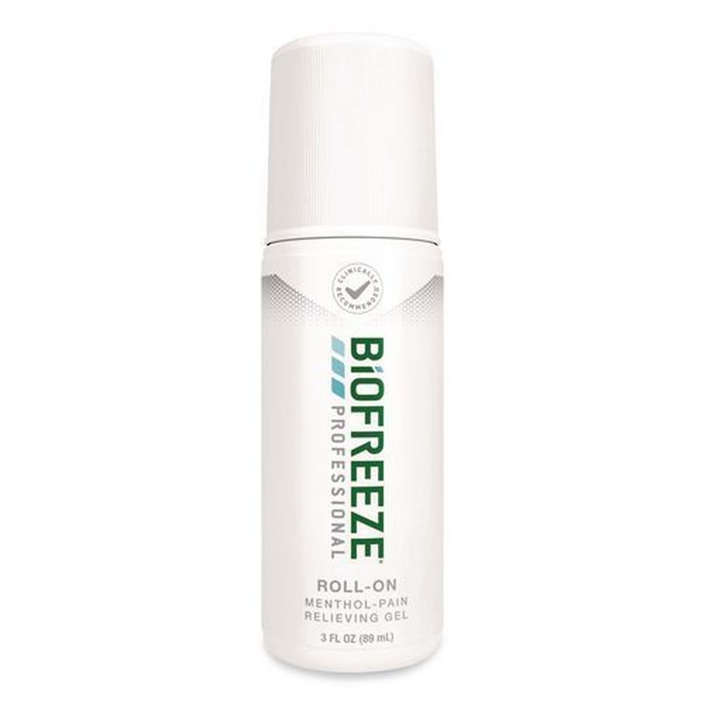 Biofreeze Professional Green Roll-On Topical Analgesic Pain Reliever, 3 Ounce