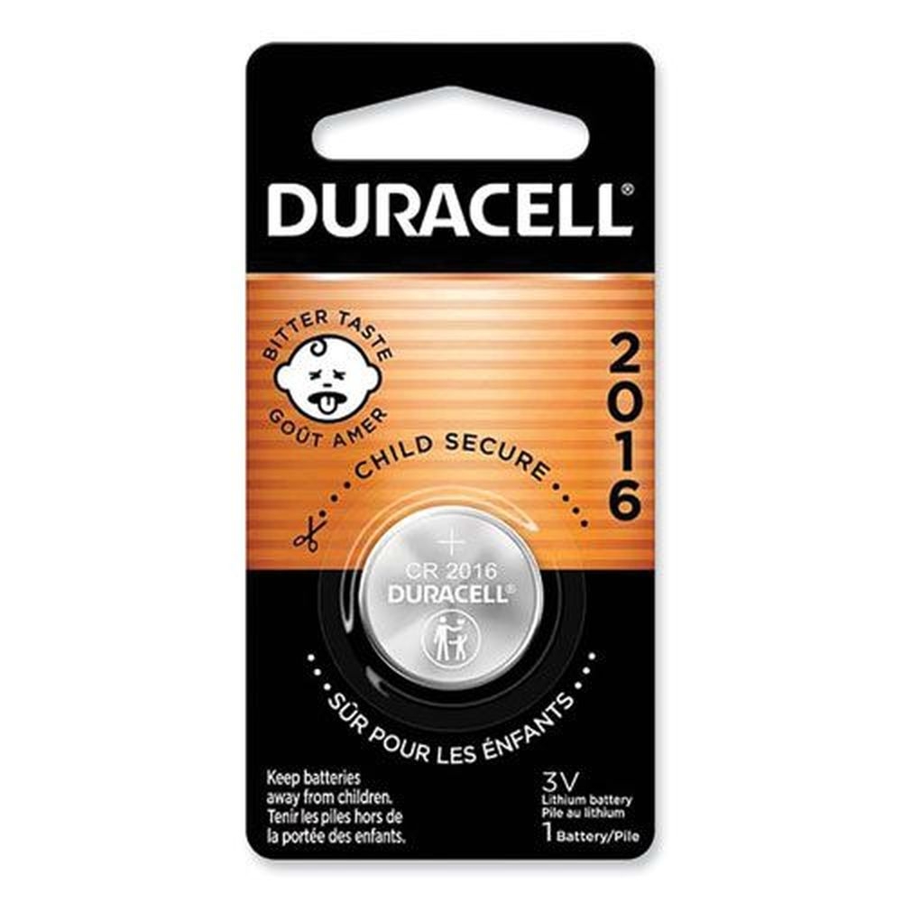 Duracell 2016 Lithium Coin Batteries with Bitterant