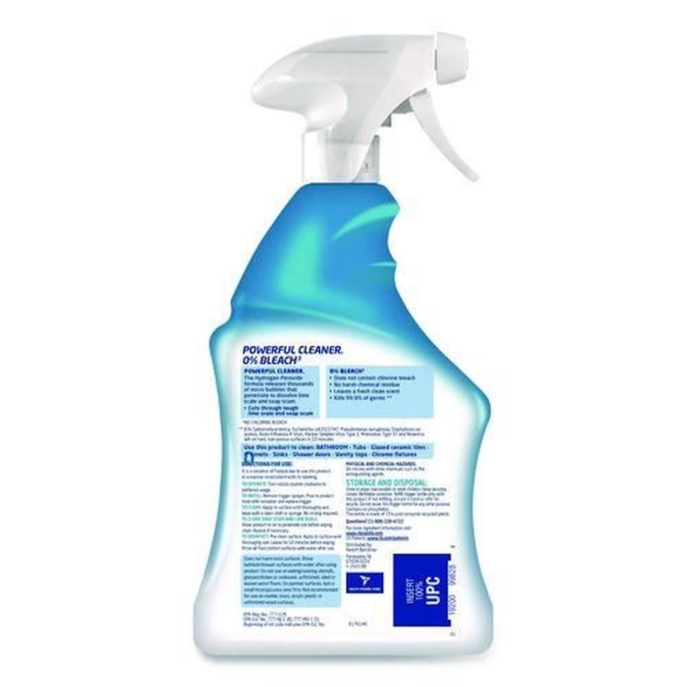 Lysol Cool Spring Breeze Bathroom Cleaner with Hydrogen Peroxide, 32 Ounce Trigger Spray Bottle -- 12 per case