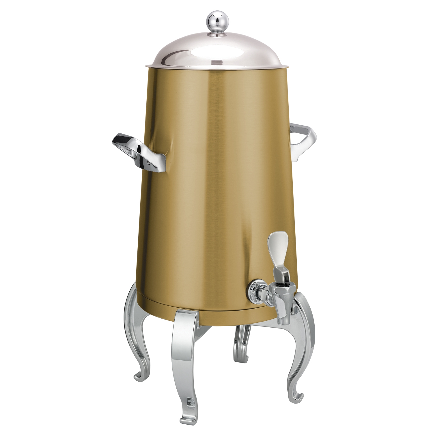 Service Ideas Flame Free Thermo-Urn Vintage Gold Metallic Elements Regal Traditional Spigot Stainless Vacuum Insulated Urn, 3 Gallon Capacity