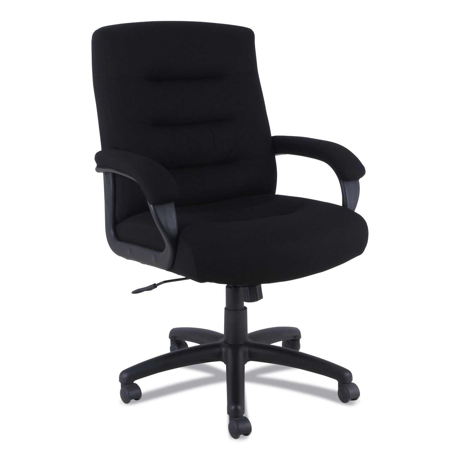 Alera Kesson Series Black Mid-Back Office Chair with Black Base and Seat, Supports upto 300 Pounds