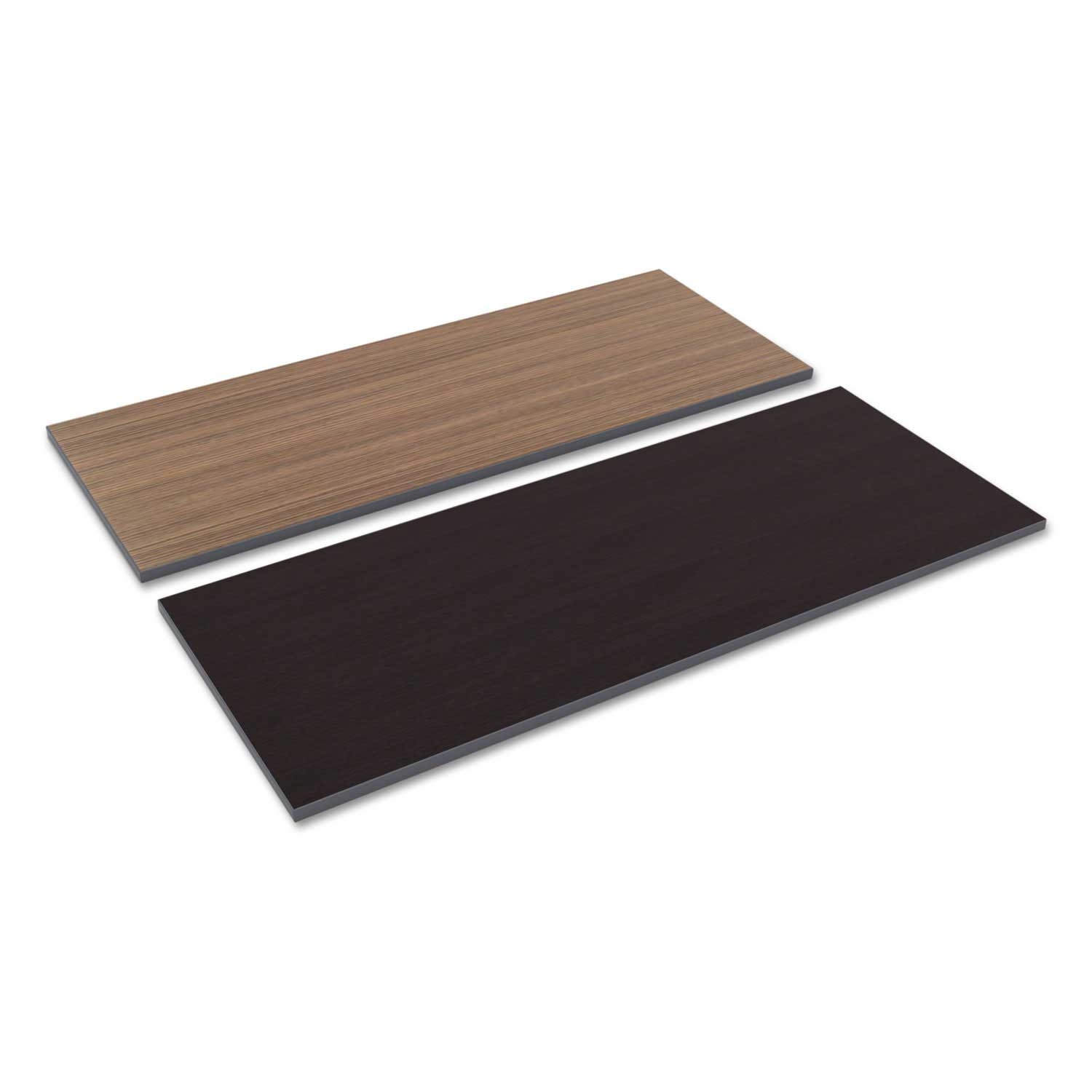 Alera Espresso/Walnut Rectangular Reversible Woodgrain Laminate Table Top, 60 x 24 inch