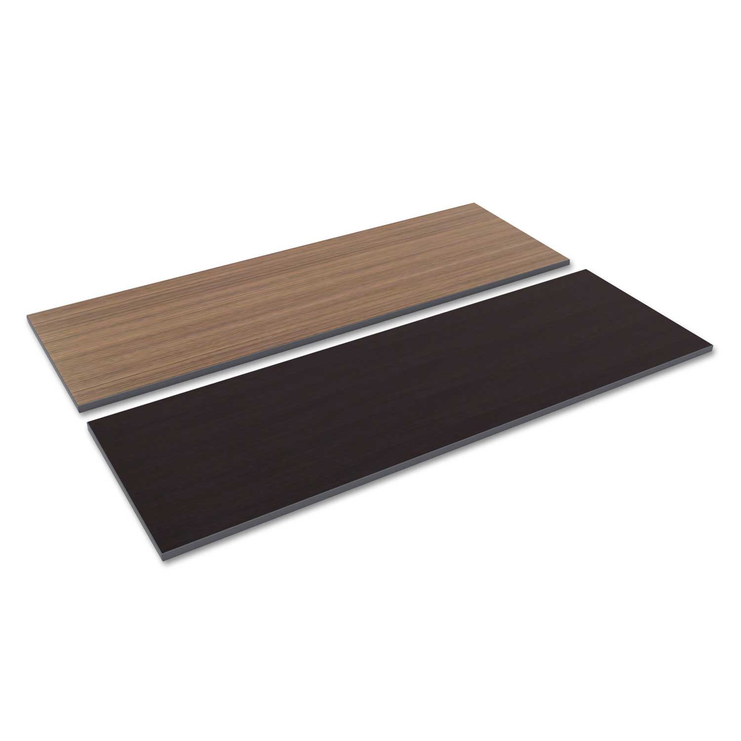 Alera Espresso/Walnut Rectangular Reversible Woodgrain Laminate Table Top, 72 x 24 inch