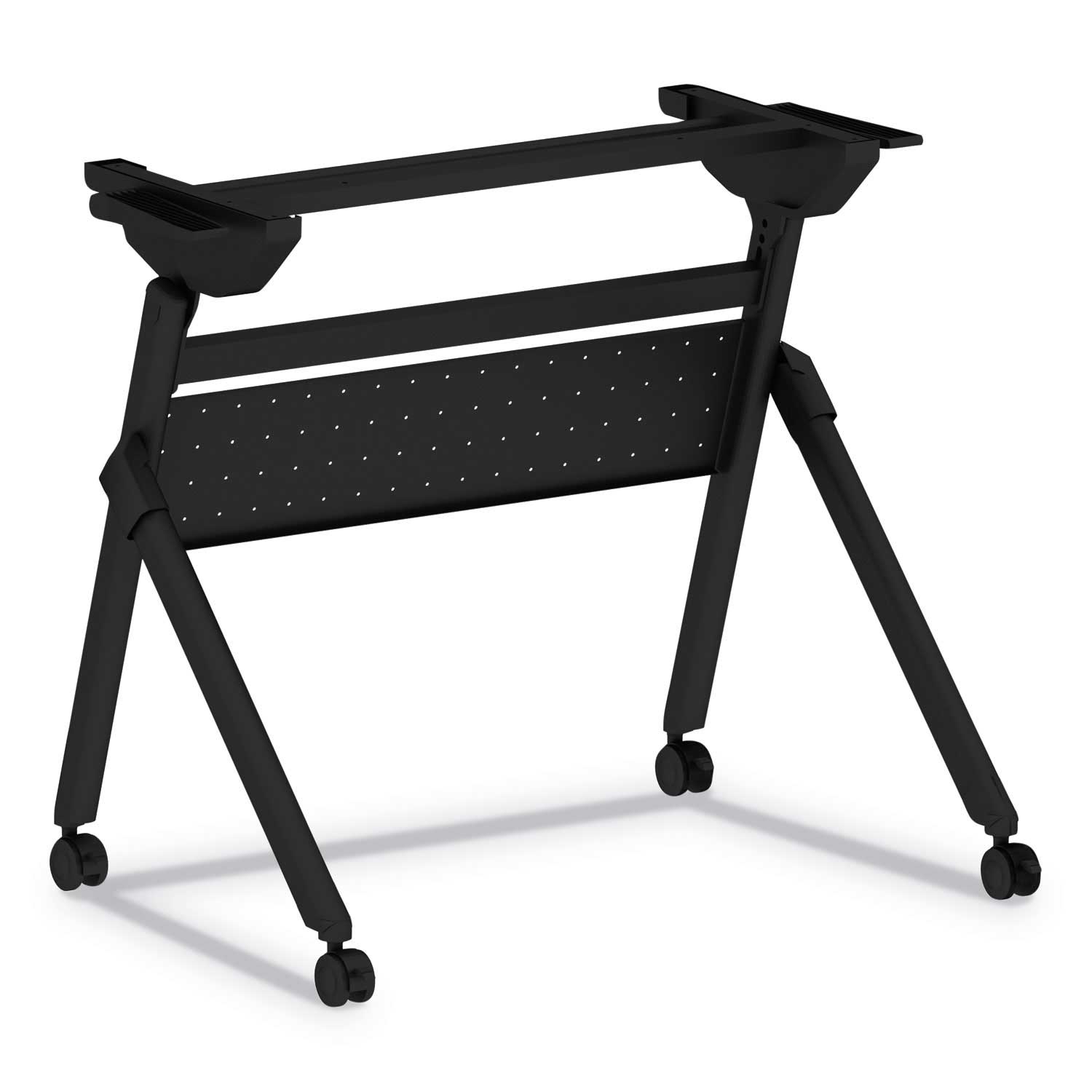 Alera Black Flip and Nest Table Base, 32 1/4 x 23 5/8 x 28 1/2 inch