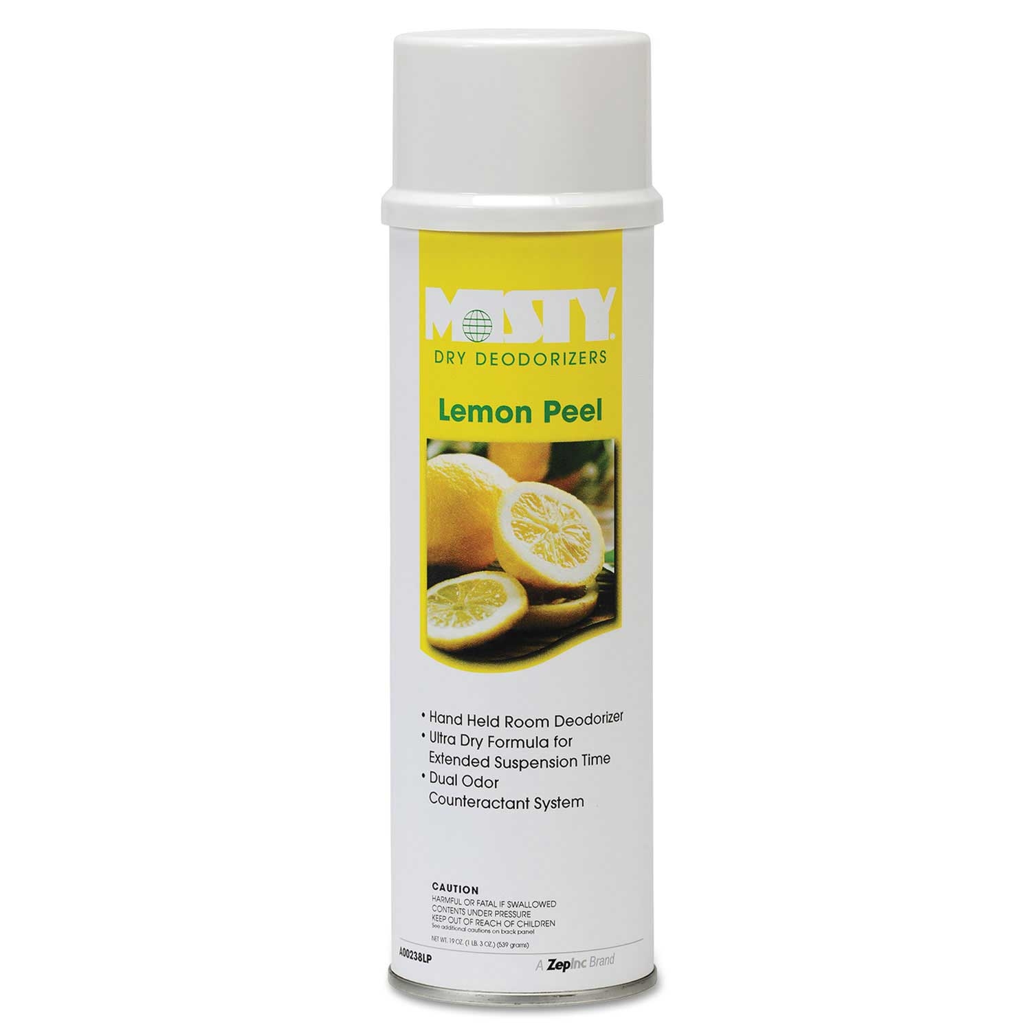 Misty Lemon Peel Handheld Air Deodorizer, 10 Ounce Aerosol Spray -- 12 per case