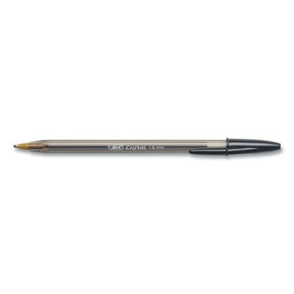 BIC Cristal Xtra Bold 1.6 mm Clear Barrel Ballpoint Pen Stick -- 24 per Pack
