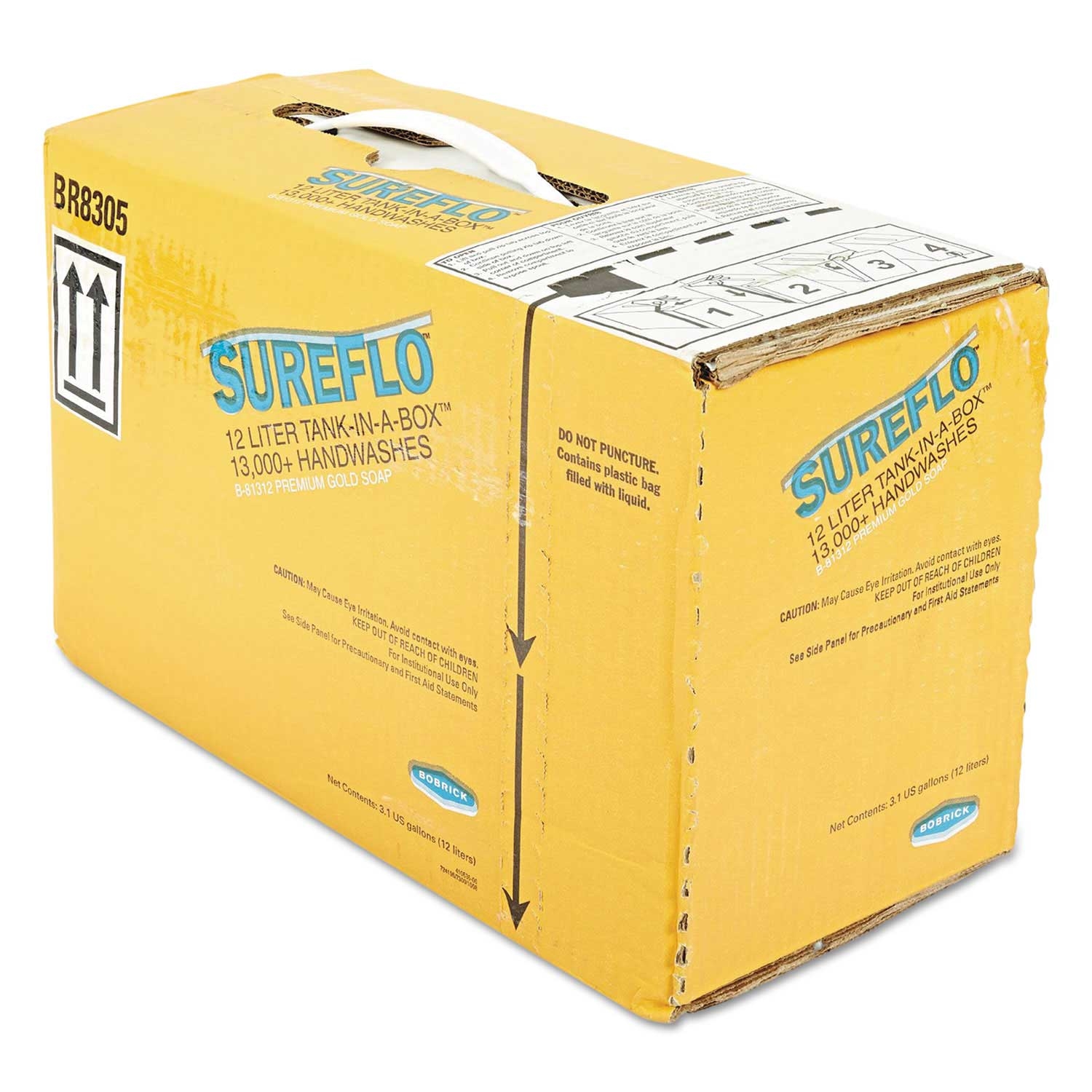 Bobrick SureFlo Premium Gold Liquid Soap Cartridge, 3.17 Gallon