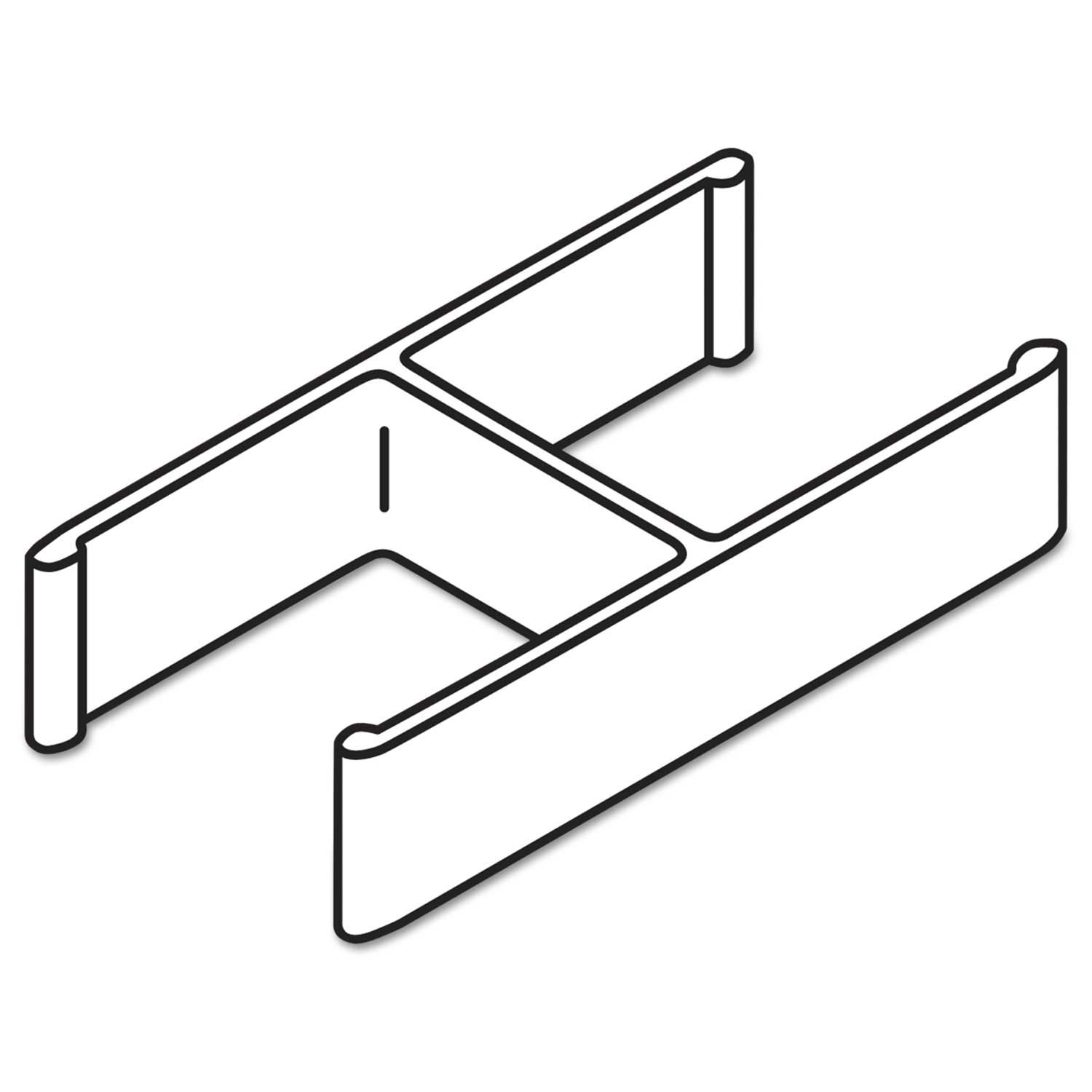 Hon Gray Verse Quick Connect 180 Degree Connecting Hardware -- 1 pair