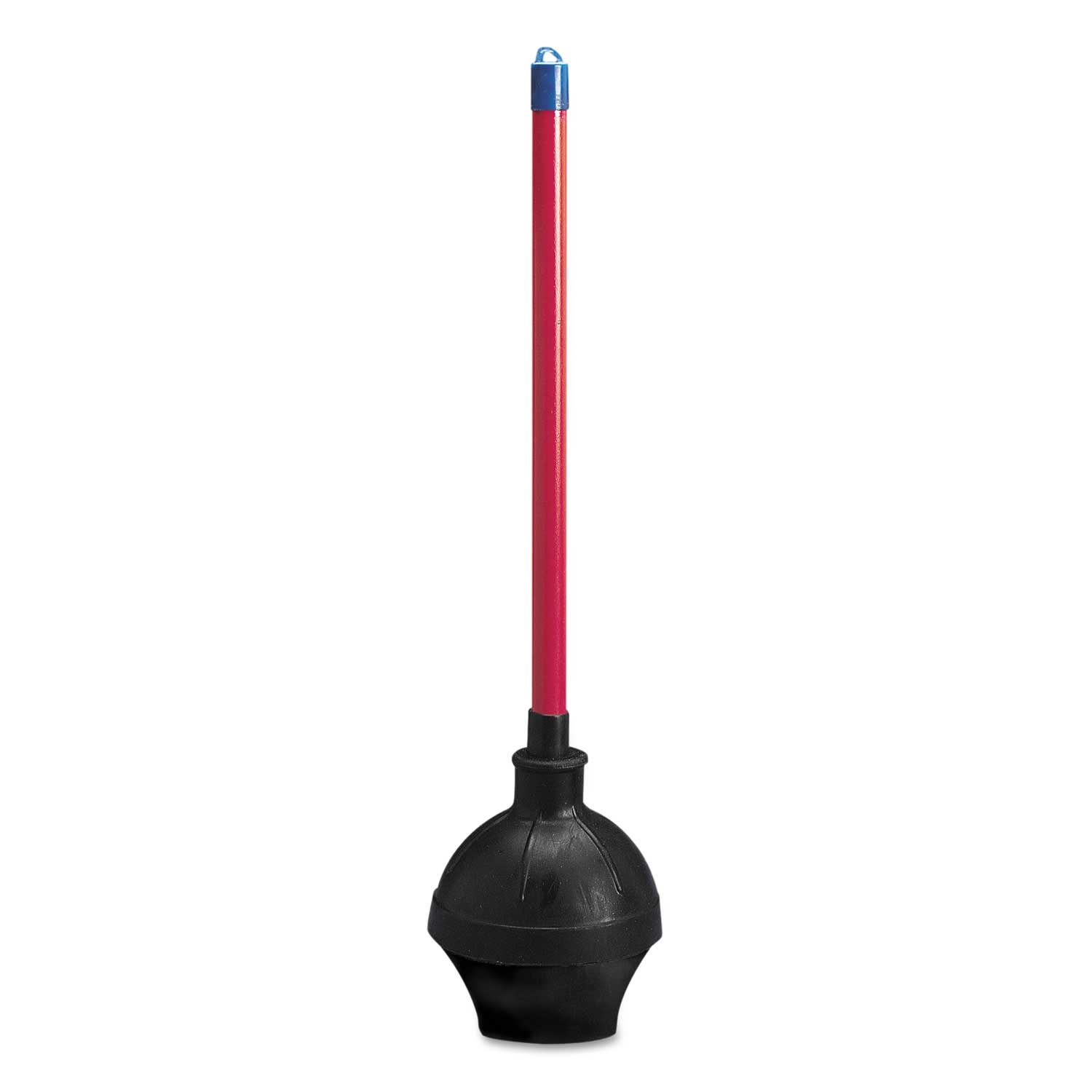 Boardwalk Red Black Toilet Plunger with 18 inch Plastic Handle