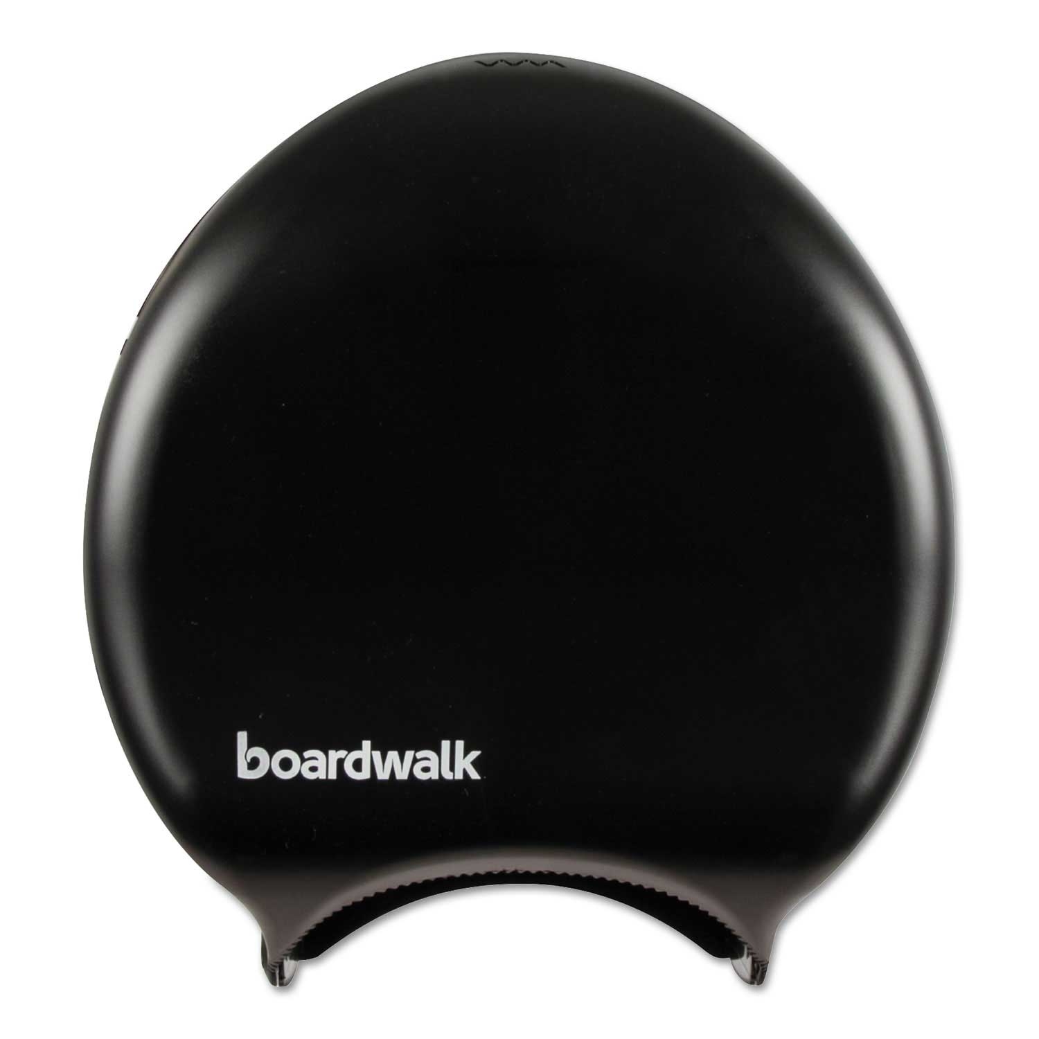 Boardwalk Black Single Jumbo Toilet Tissue Dispenser, 11 x 12 1/4 inch