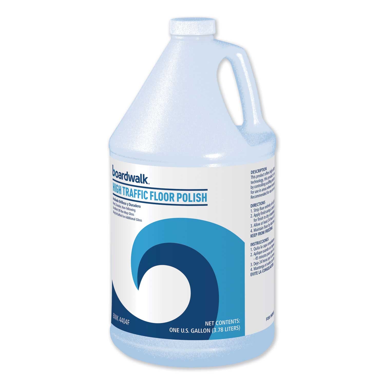 Boardwalk High Traffic Floor Polish, 1 Gallon Bottle -- 4 per case