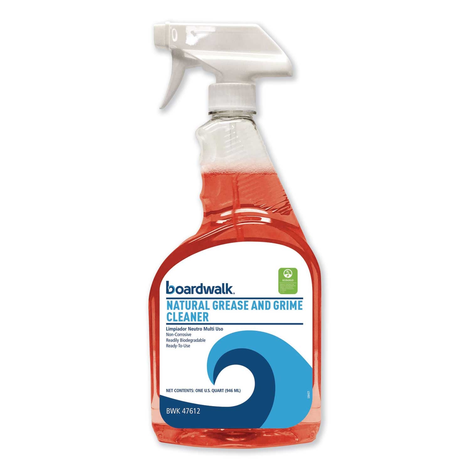Boardwalk Green Natural Grease and Grime Cleaner, 32 Ounce Spray Bottle