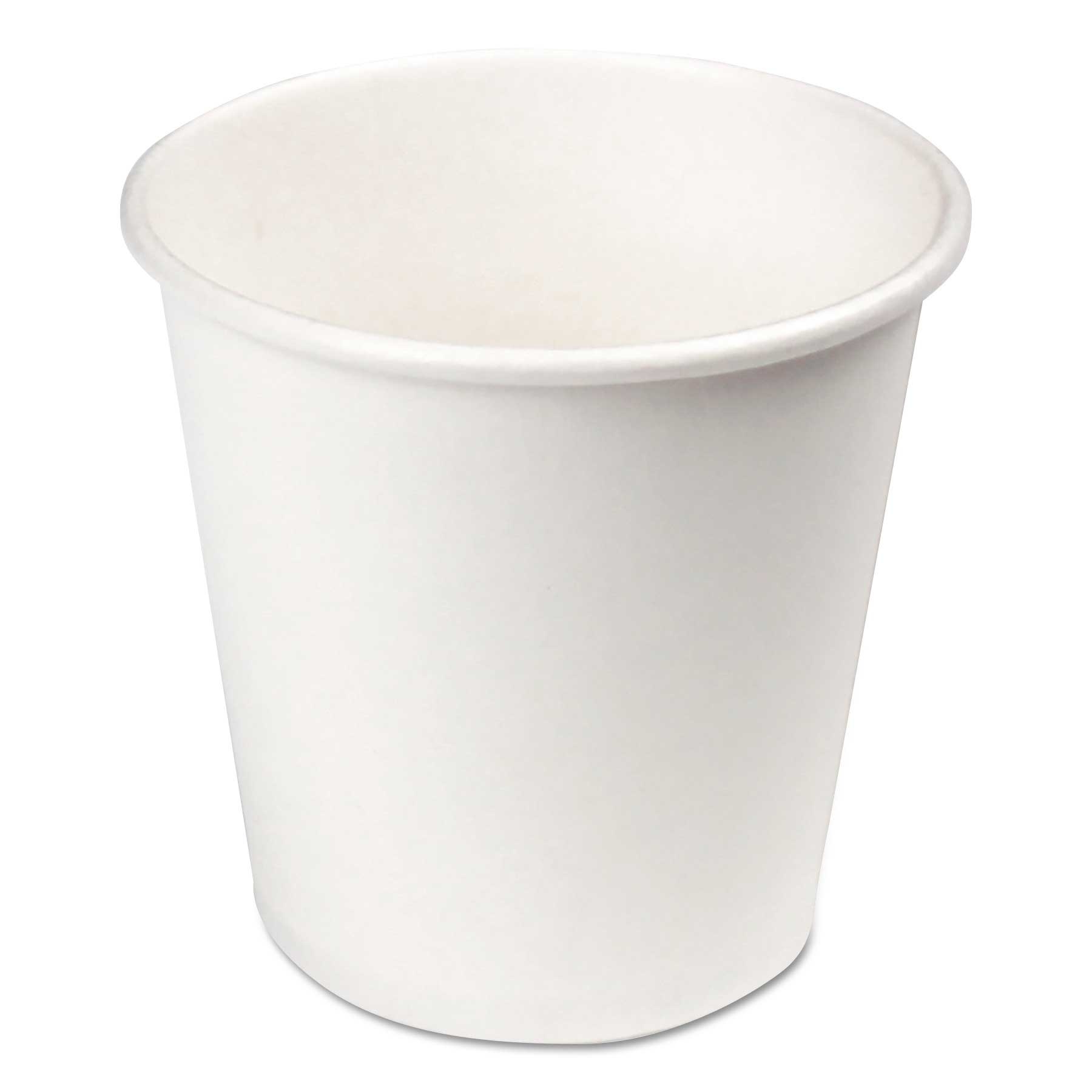 Boardwalk White Paper Hot Cups, 4 Ounce -- 1000 per case