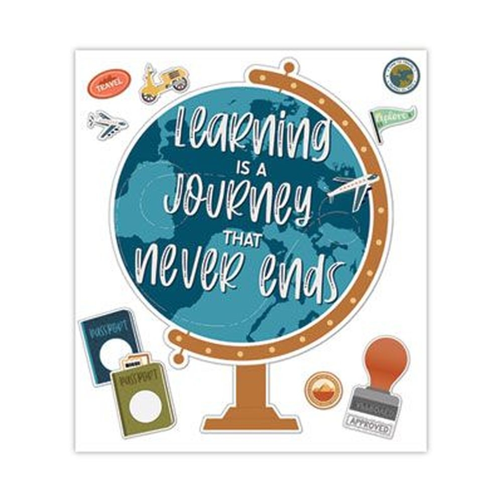 Carson-Dellosa Education 45 Pieces Learning Is a Journey Motivational Bulletin Board Set
