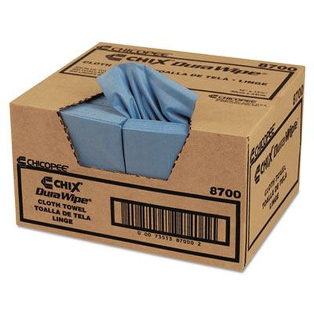 Chicopee Blue Smooth Texture 1/4 Fold Veraclean Critical Cleaning Wipes, 12 x 13 inch -- 400 per case