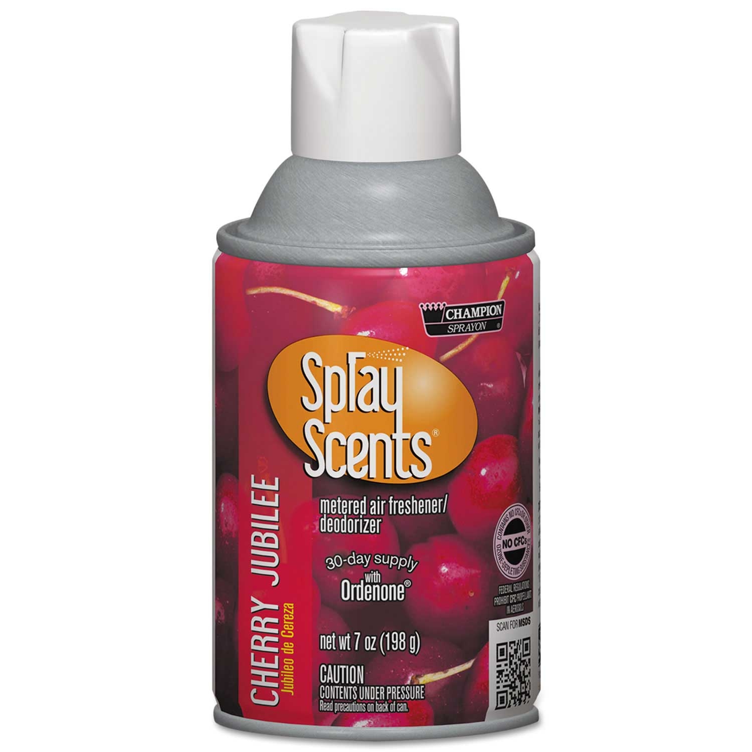 Champion Sprayon Spray Scents Cherry Jubilee Metered Air Freshener Refill, 7 Ounce Aerosol -- 12 per case