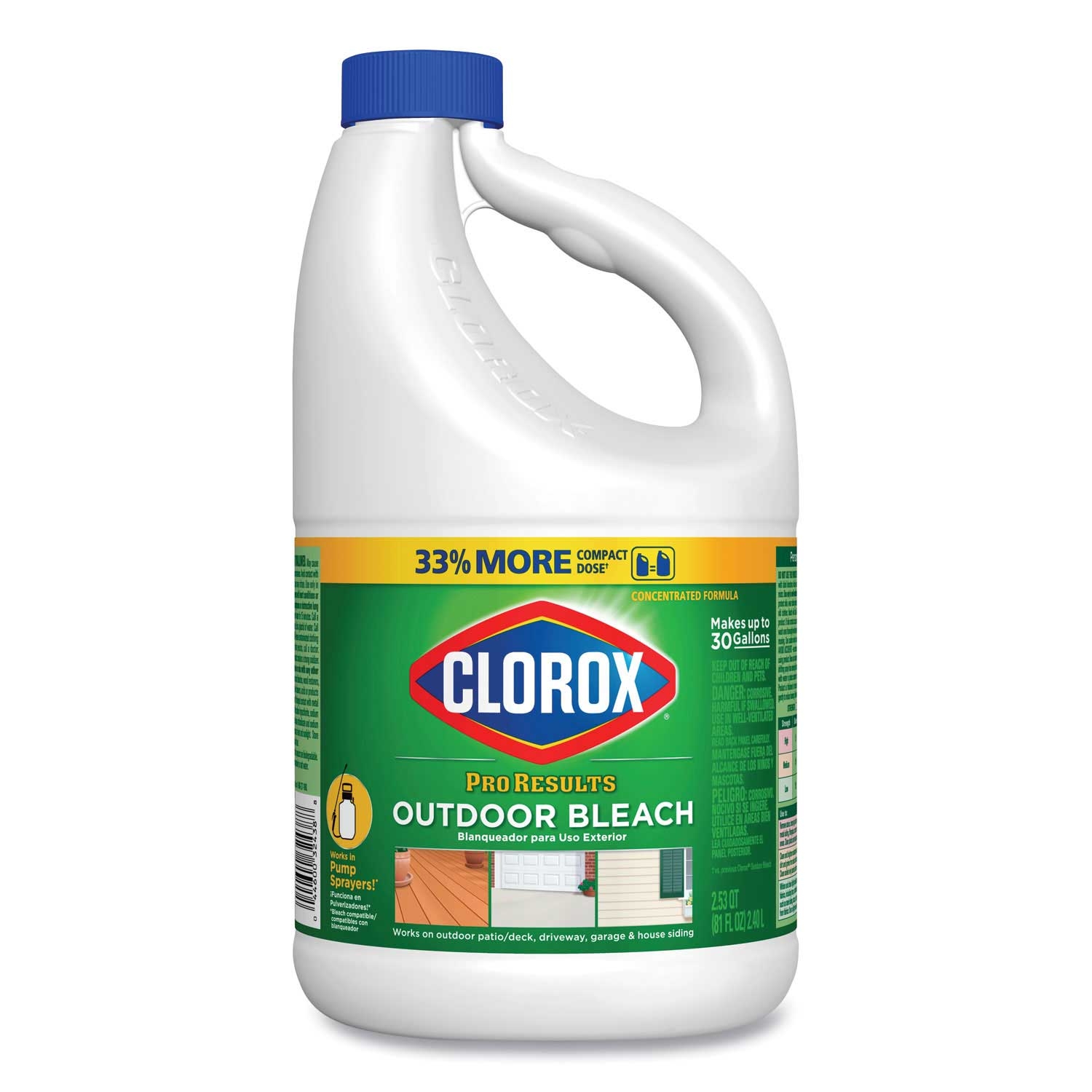 Clorox ProResults Outdoor Bleach, 81 Ounce Bottle -- 6 per case