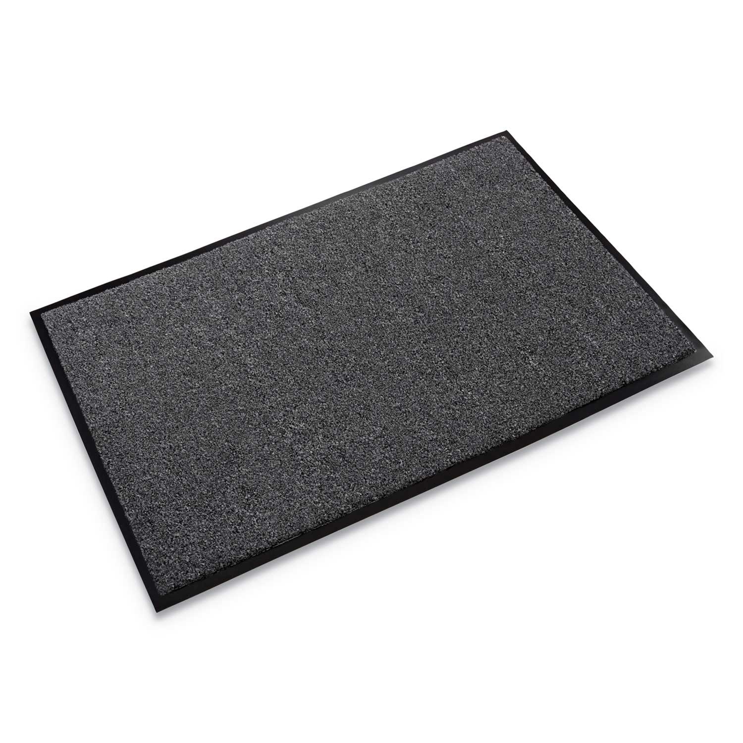 Crown Rely On Olefin Charcoal Indoor Wiper Mat, 36 x 48 inch