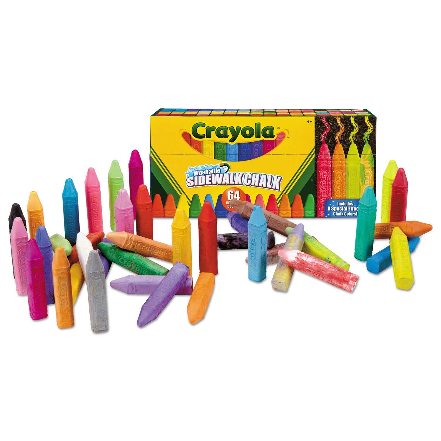 Crayola Assorted Color Ultimate Sidewalk Chalk Set, 4 inch -- 1 set